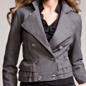 Express Ruffle Peacoat
